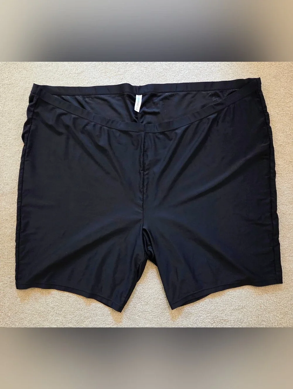 Catherines Swim Short Black Women's Plus Size 5x